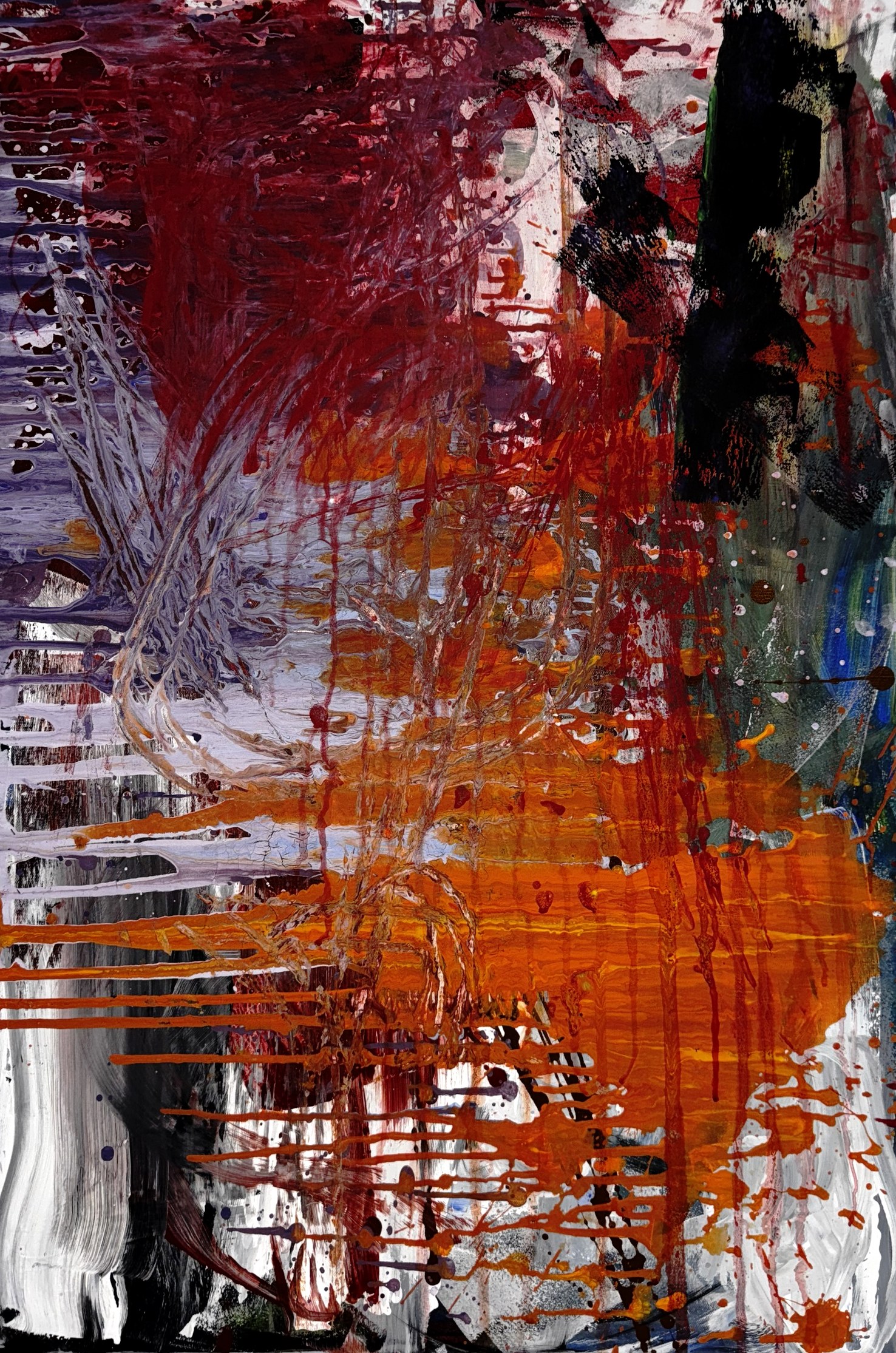 "No. L007" by LHG, LHG-2026-007, one-of-one original abstract painting, full view of the artwork