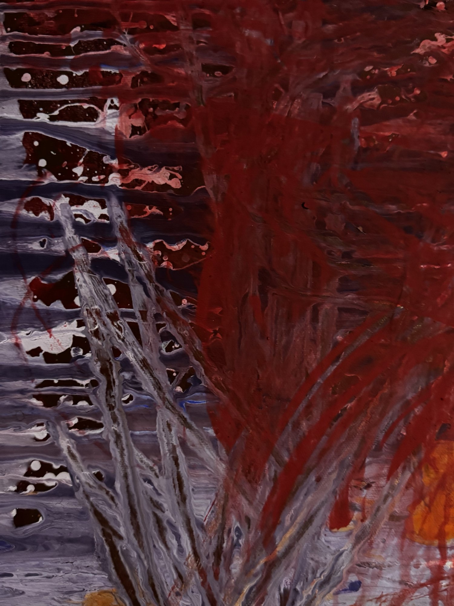 "No. L007" by LHG, LHG-2026-007, one-of-one original abstract painting, detail