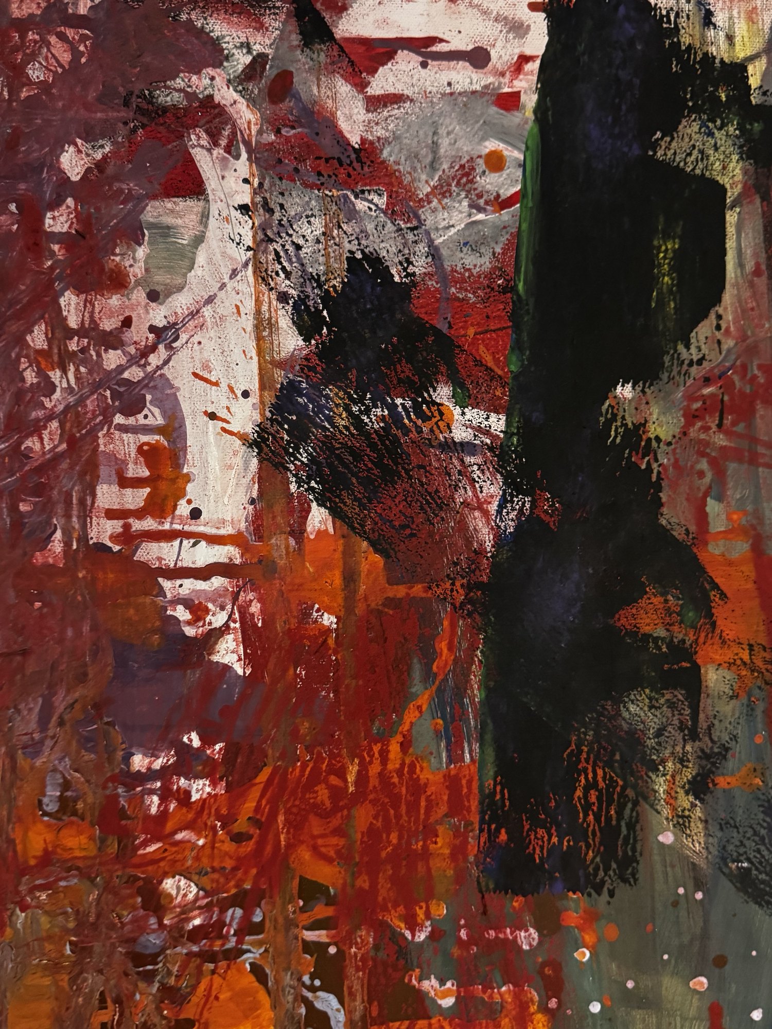 "No. L007" by LHG, LHG-2026-007, one-of-one original abstract painting, detail