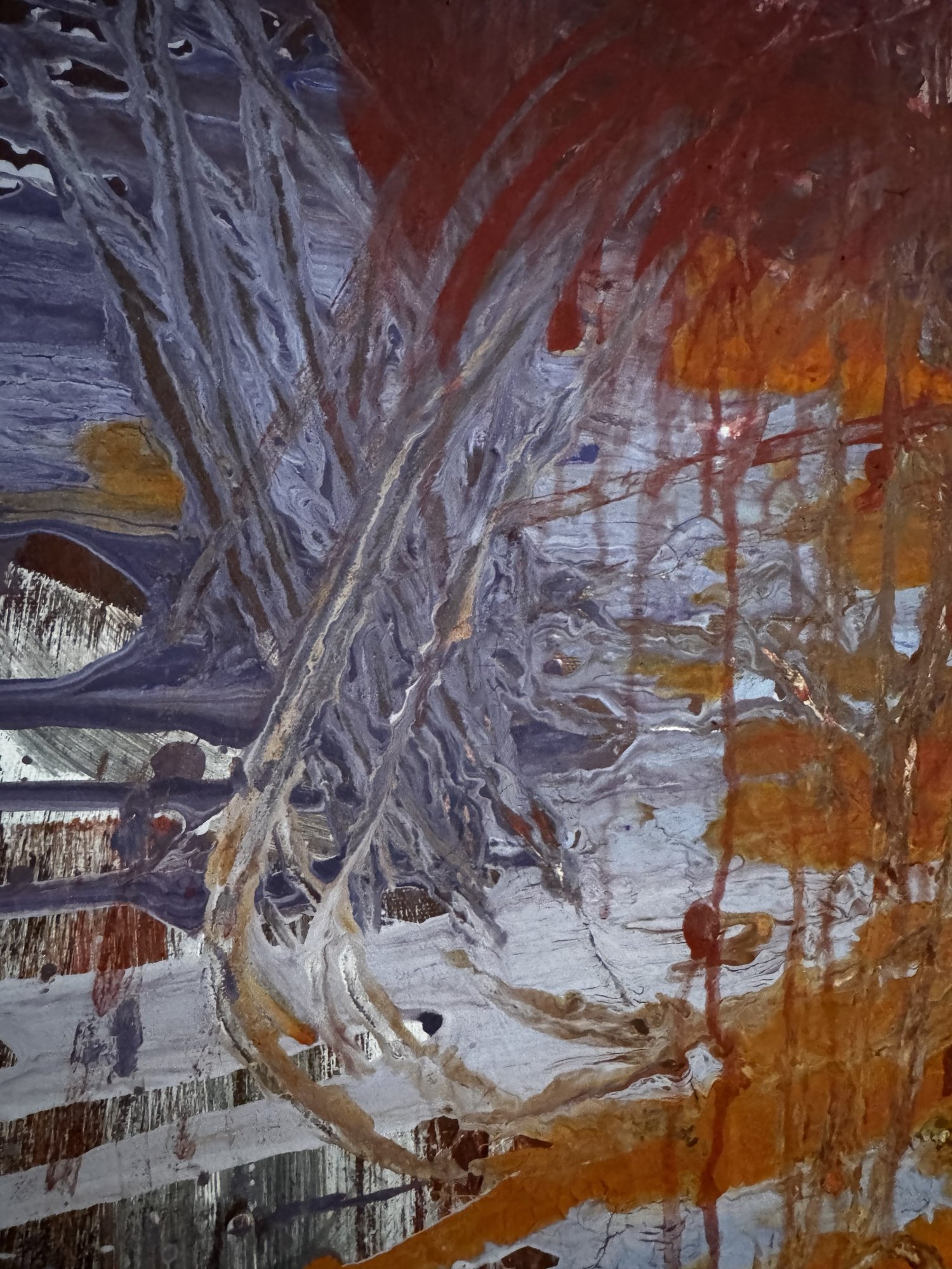 "No. L007" by LHG, LHG-2026-007, one-of-one original abstract painting, detail