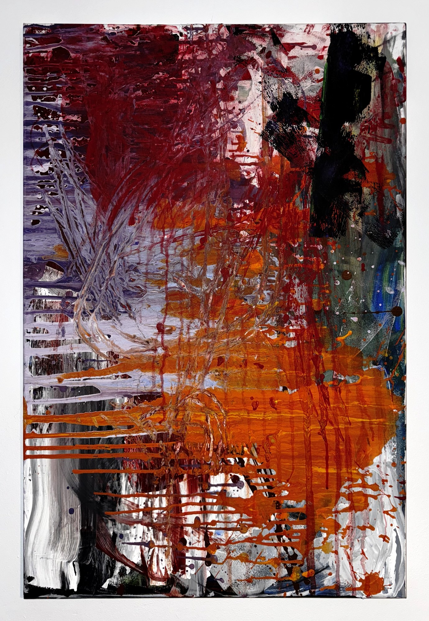 "No. L007" by LHG, LHG-2026-007, one-of-one original abstract painting, straight-on photograph