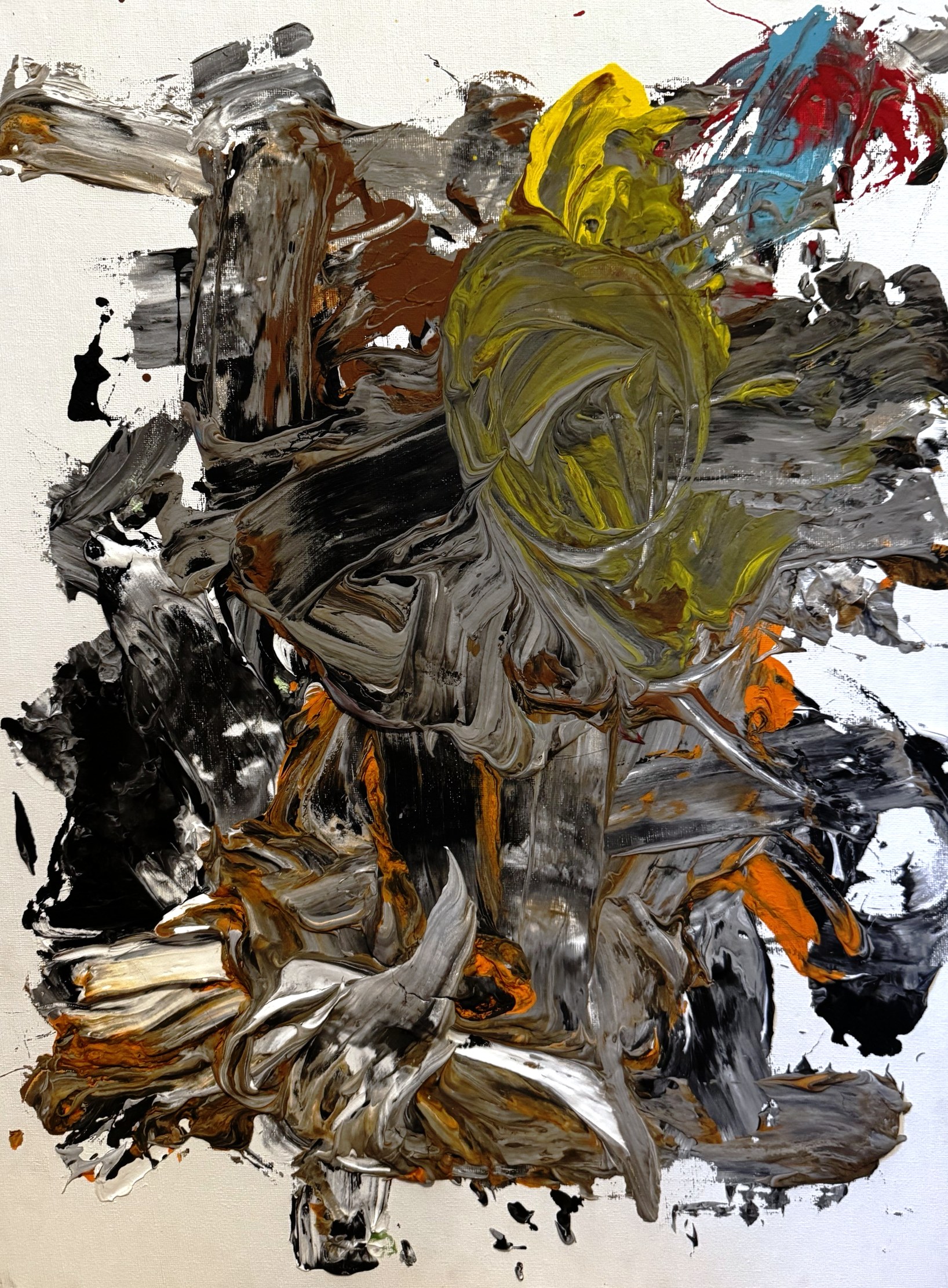 "No. L008" by LHG, LHG-2026-008, one-of-one original abstract painting, full view of the artwork