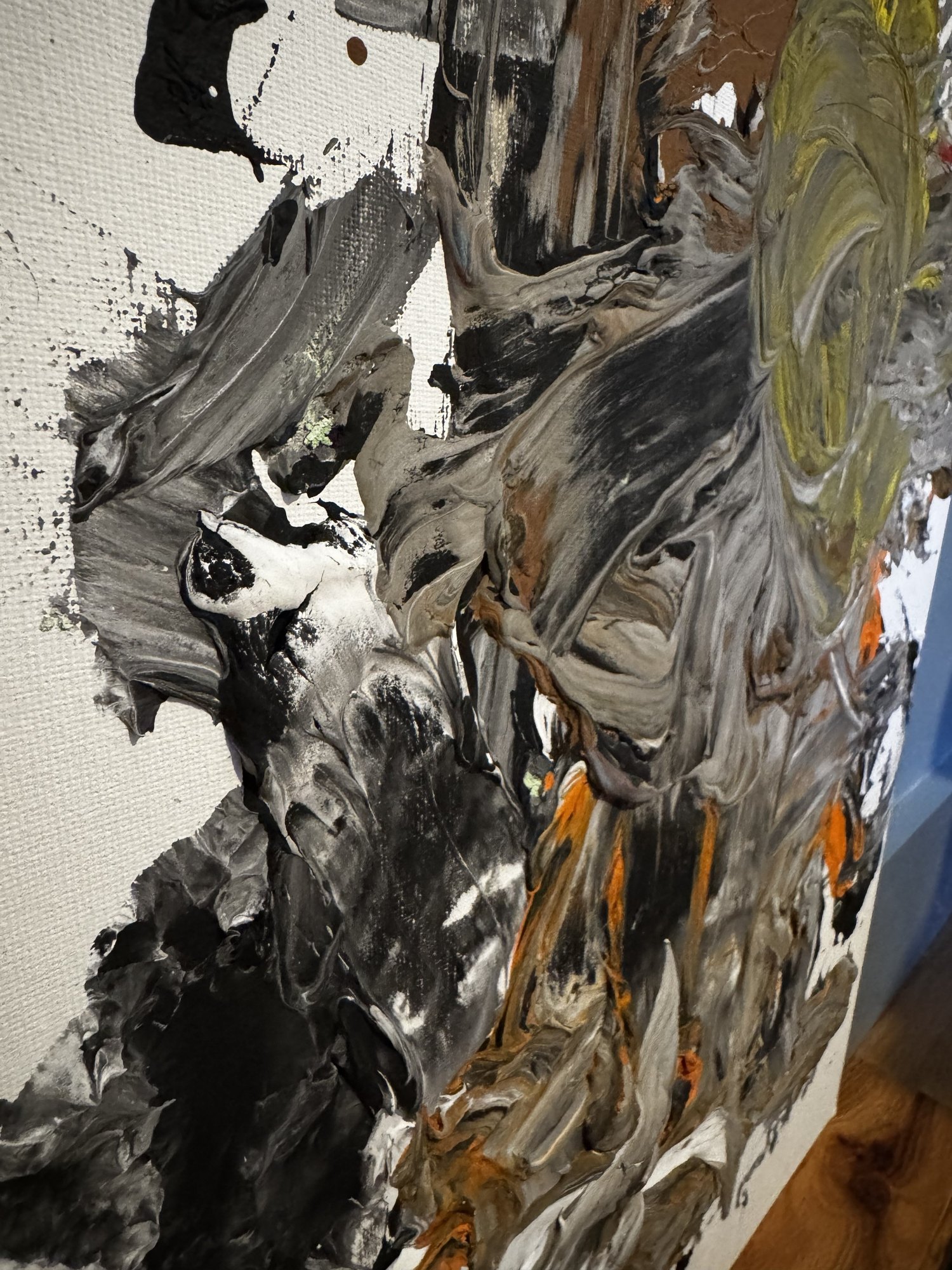 "No. L008" by LHG, LHG-2026-008, one-of-one original abstract painting, detail